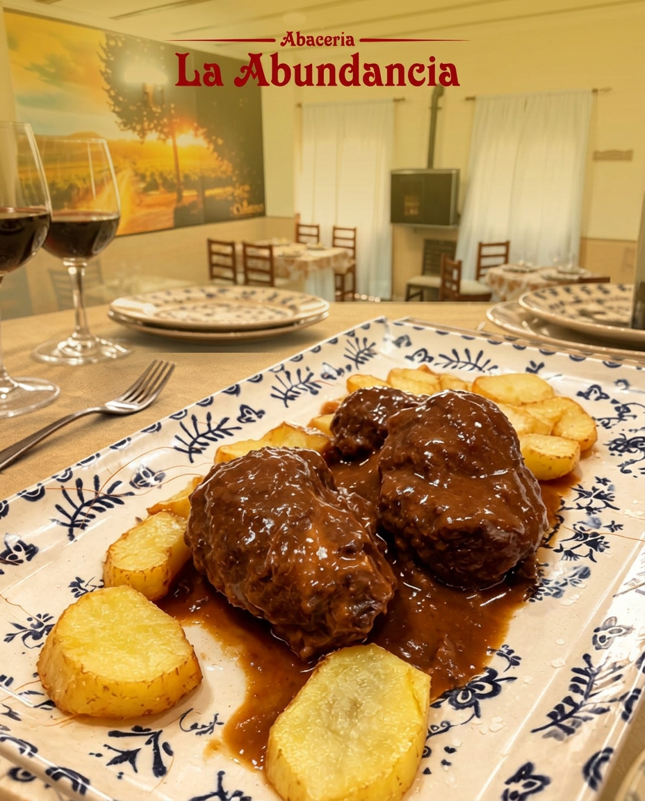 Carrillada ibérica con patatas