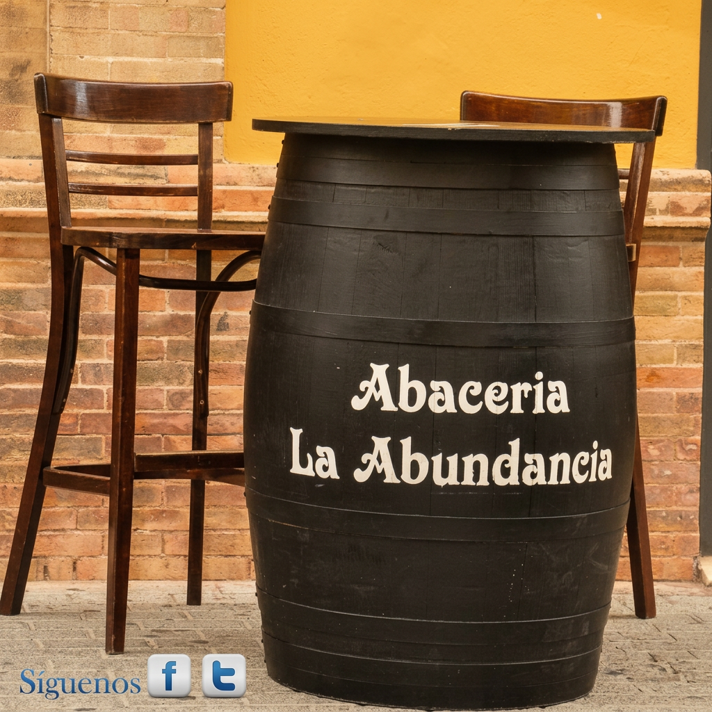 Mesa vestida en la terraza de la calle del restaurante La Abundancia 3