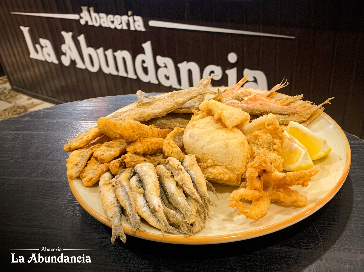 Fritura variada de pescado y marisco de la costa de Huelva